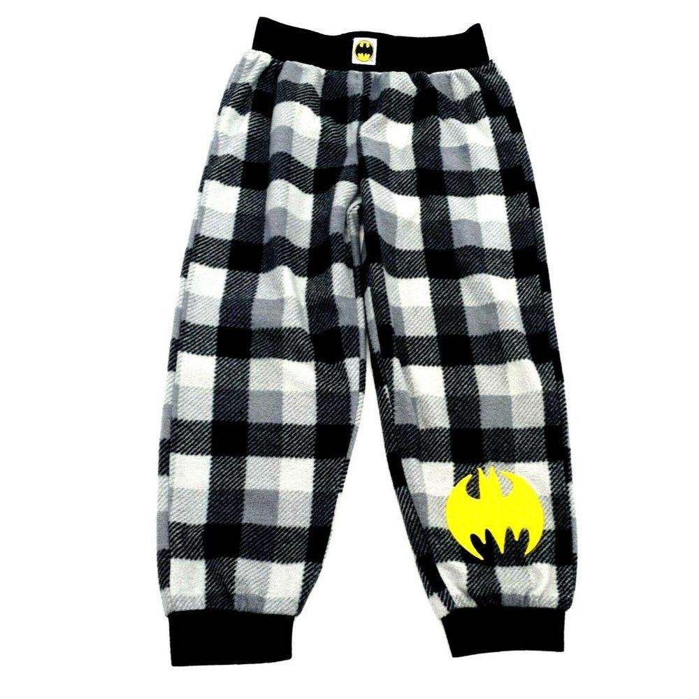 Batman Boys Youth Size 6 Flannel Pants Pajama Bottoms Play Casual Sleep Comic